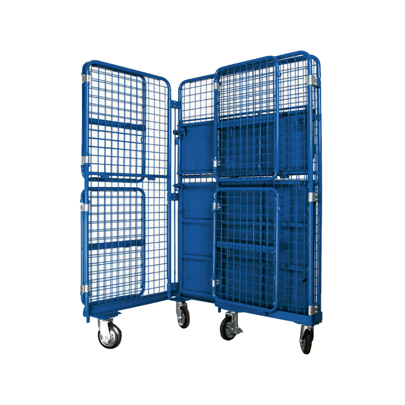 Roll Cage Trolley with Mesh Wall