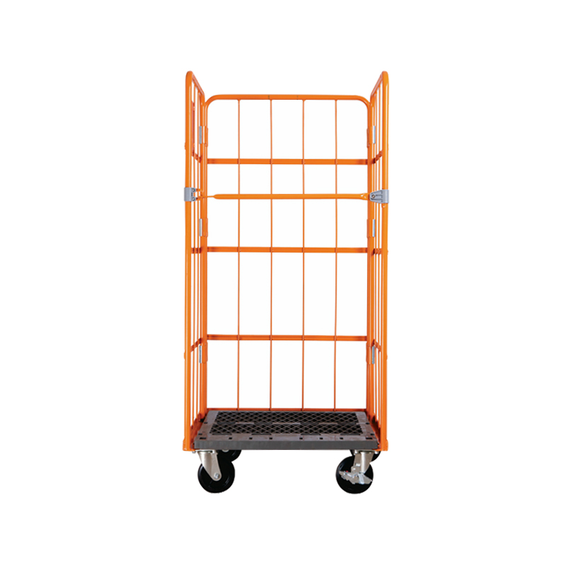 Roll Cage Trolley with Plastic Pallet