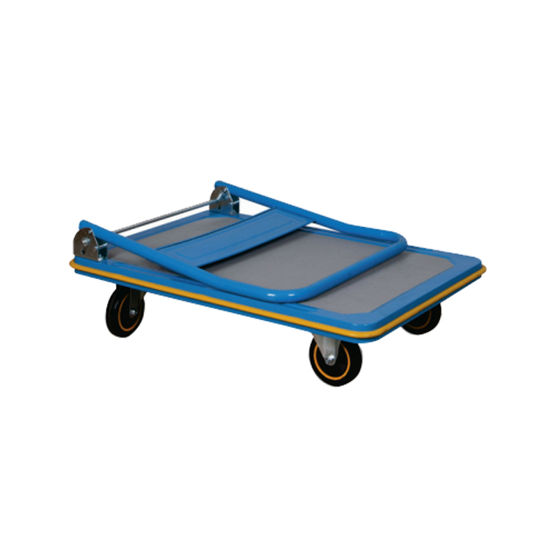 Are there any specific design features that enhance the foldable platform trucks durability and strength?