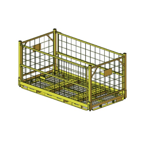 How do different wire mesh containers perform in environments with extreme heat or exposure to chemicals?