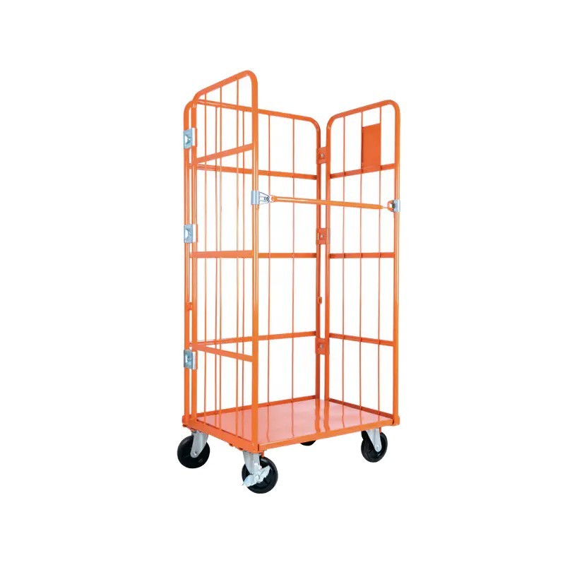 How can I increase the load capacity of a roll cage trolley without compromising safety?